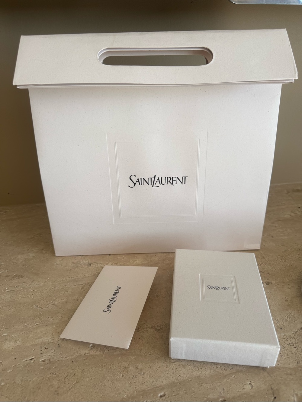 Yves Saint Laurent Empty Gift Box and Shopping Bag